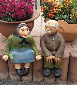 Oma und Opa - Gartenfiguren